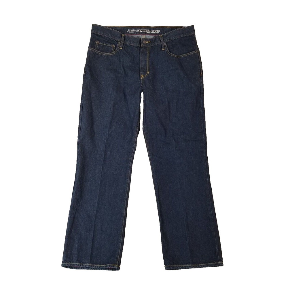 Old Navy Jeans Men 40x32 Blue Regular Standard Straight Leg 100% Cotton Denim